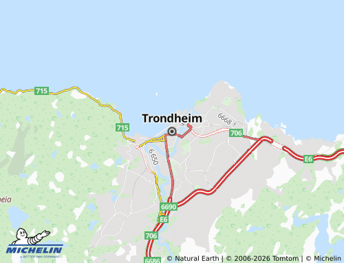 Kaart MICHELIN Dronthem - ViaMichelin