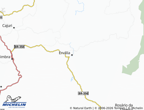 MICHELIN Ervália map - ViaMichelin