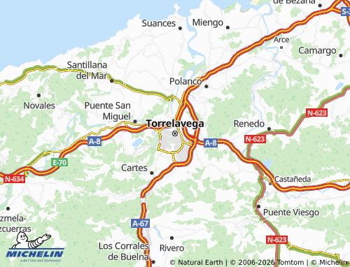 Mapa MICHELIN Torrelavega - ViaMichelin