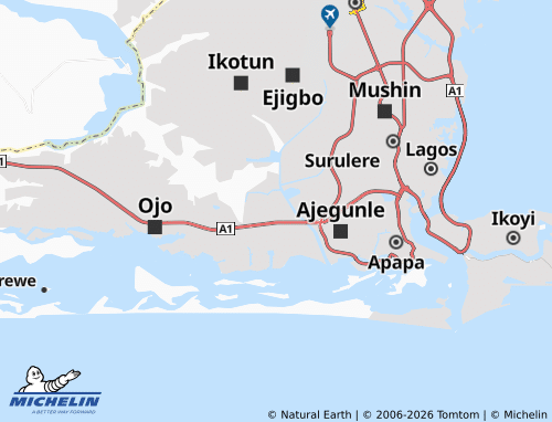 Mappa MICHELIN Festac Town - ViaMichelin