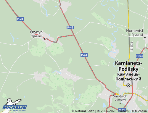 MICHELIN Teklivka map - ViaMichelin