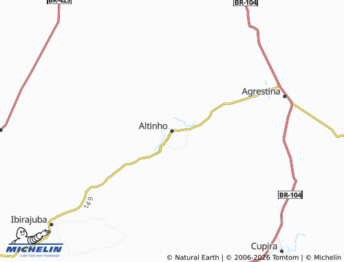 Carte MICHELIN Altinho - ViaMichelin