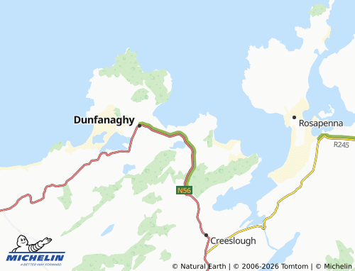MICHELIN Portnablahy map - ViaMichelin