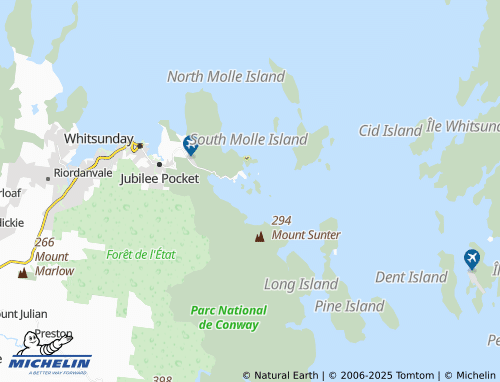 MICHELIN Tancred Island map - ViaMichelin
