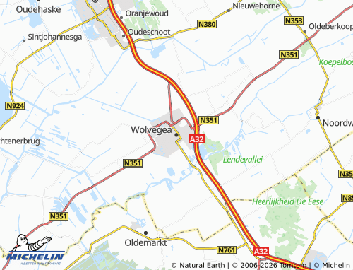 Carte MICHELIN Wolvega - ViaMichelin