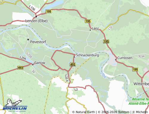 MICHELIN Schnackenburg map - ViaMichelin