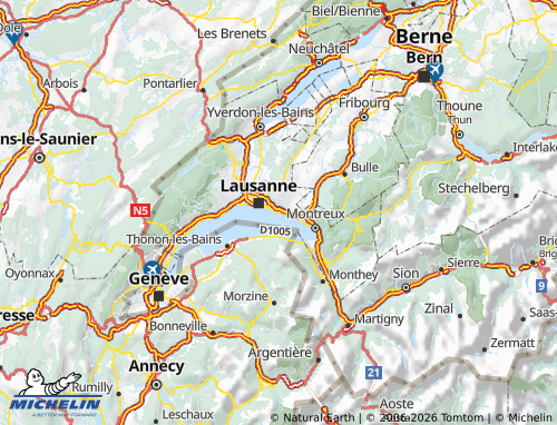 MICHELIN Lavaux-Oron map - ViaMichelin