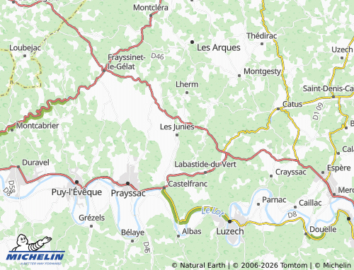 Mapa MICHELIN Les Junies - ViaMichelin