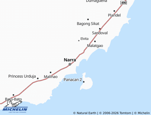 MICHELIN Antipuluan map - ViaMichelin