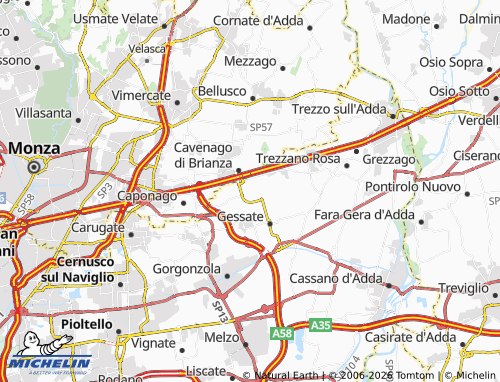 MICHELIN-Landkarte Cambiago - ViaMichelin