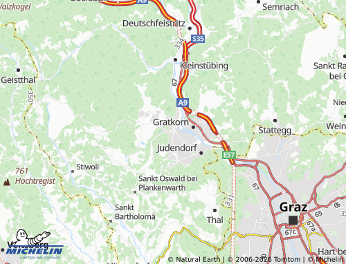 MICHELIN Gratwein map - ViaMichelin
