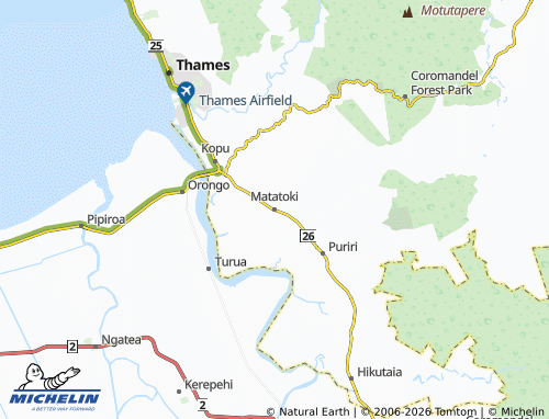 Mapa MICHELIN Matatoki - ViaMichelin