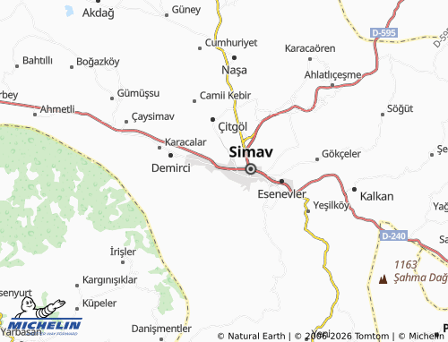 Mapa MICHELIN Çavdır - ViaMichelin