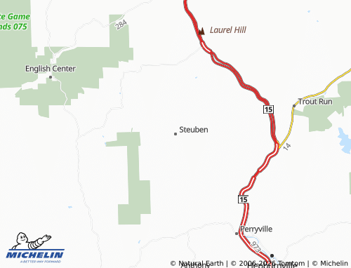 Kaart MICHELIN Steuben - ViaMichelin