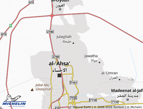 MICHELIN Al Basatin map - ViaMichelin