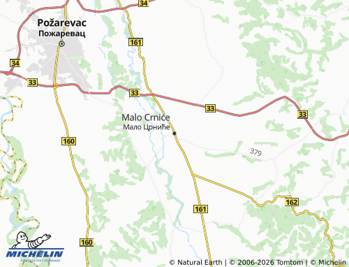 Mapa MICHELIN Malo Crniće - ViaMichelin