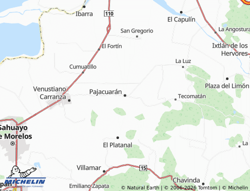 Mappa MICHELIN Pajacuarán - ViaMichelin
