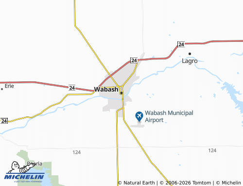 Mappa MICHELIN Wabash - ViaMichelin