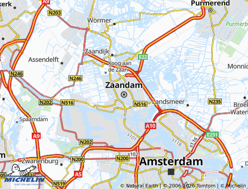 Mapa MICHELIN Zaandam - ViaMichelin