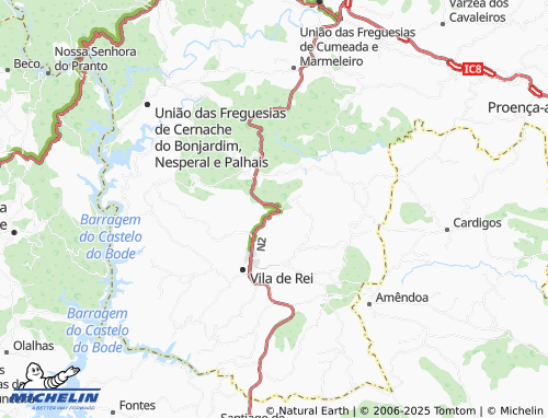 MICHELIN-Landkarte Melriça - ViaMichelin