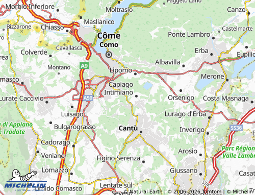 MICHELIN Faleggia map - ViaMichelin