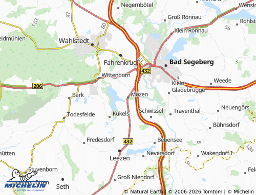 MICHELIN Mözen map - ViaMichelin