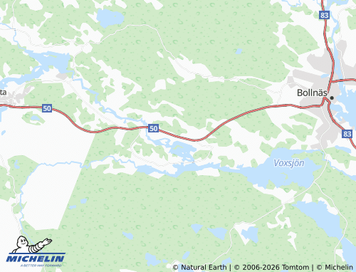 MICHELIN Bodåker map - ViaMichelin