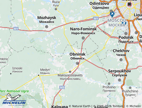 Carte MICHELIN Borovskiy rayon - ViaMichelin