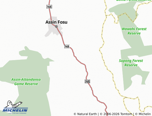 MICHELIN Nsuta map - ViaMichelin