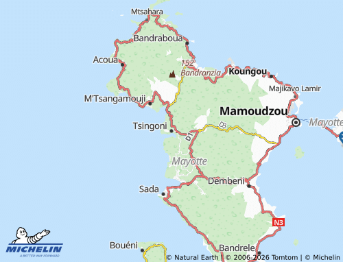 Mapa MICHELIN Tsingoni - ViaMichelin