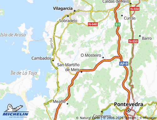 Mapa MICHELIN Ribadumia (Santa Baia) - ViaMichelin