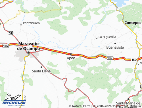 MICHELIN Apeo map - ViaMichelin