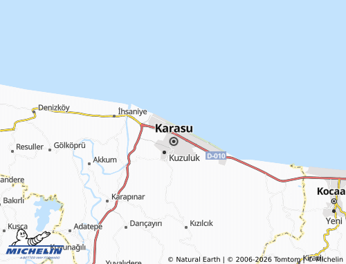 MICHELIN Yalı map - ViaMichelin