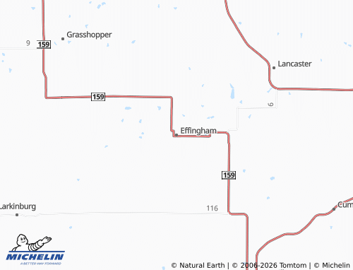 Carte MICHELIN Effingham - ViaMichelin