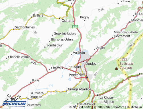 Mappa MICHELIN Vuillecin - ViaMichelin