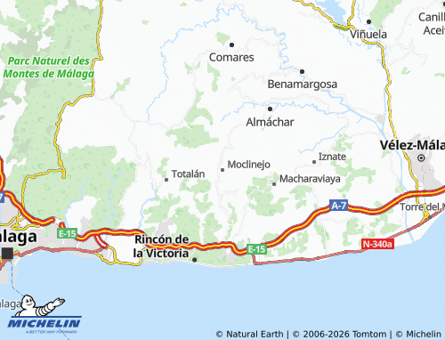 Mappa MICHELIN Moclinejo - ViaMichelin