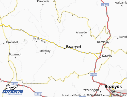MICHELIN Doğanlar map - ViaMichelin