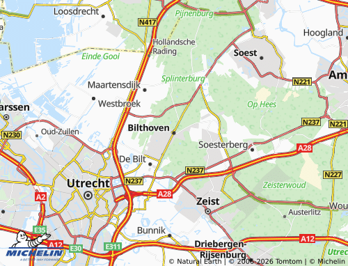 Carte MICHELIN Bilthoven - ViaMichelin