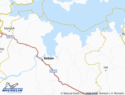 MICHELIN Büklümlü map - ViaMichelin