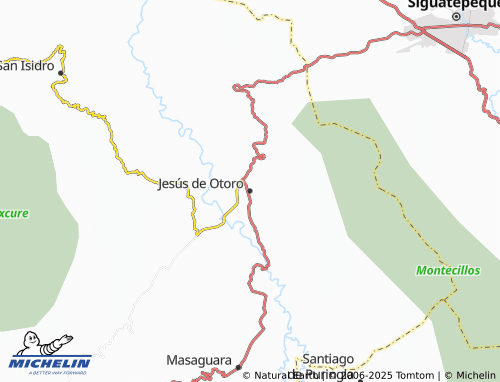 MICHELIN Jesús de Otoro map - ViaMichelin