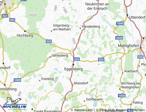 MICHELIN Gundertshausen map - ViaMichelin
