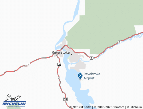 Kaart MICHELIN Revelstoke - ViaMichelin