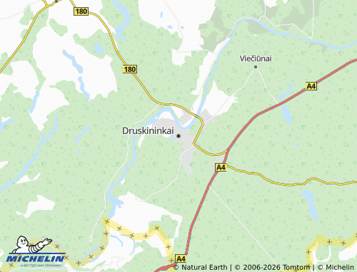 MICHELIN Druskininkai map - ViaMichelin