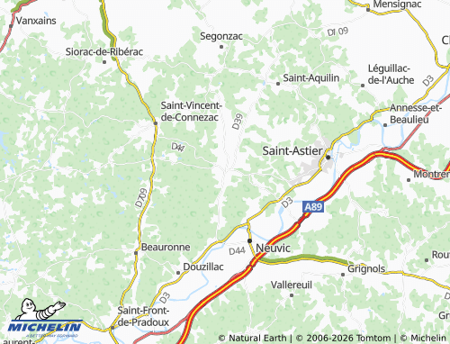 MICHELIN Saint-Germain-du-Salembre map - ViaMichelin