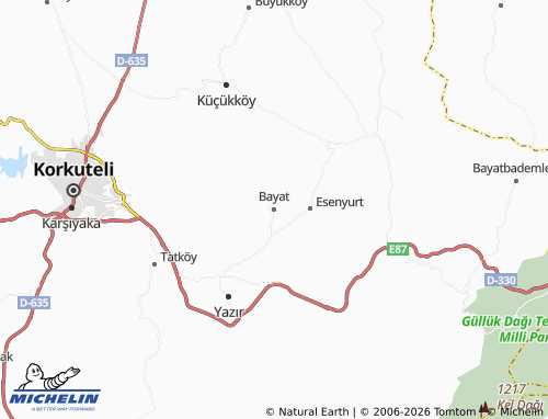 Mapa MICHELIN Bayat - ViaMichelin