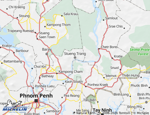 Mappa MICHELIN Stueng Trang - ViaMichelin