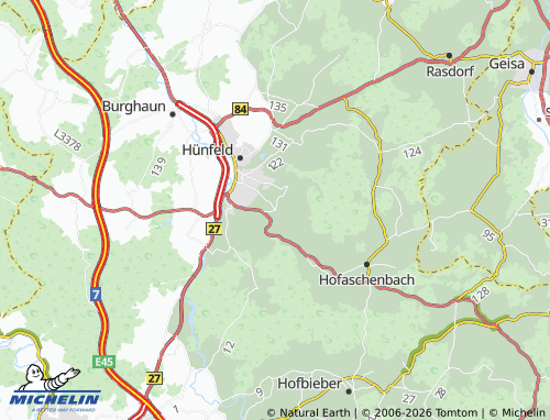 MICHELIN Mackenzell map - ViaMichelin