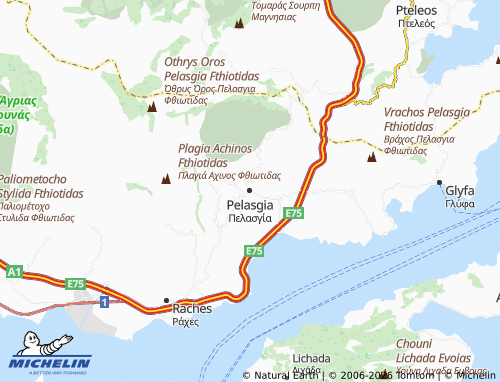 MICHELIN Pelasgia map - ViaMichelin