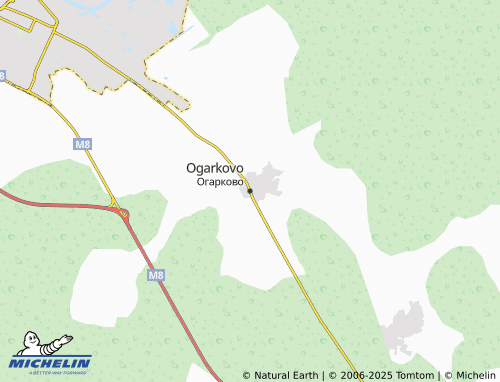 MICHELIN Ogarkovo map - ViaMichelin