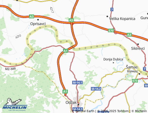 MICHELIN Novi Grad map - ViaMichelin